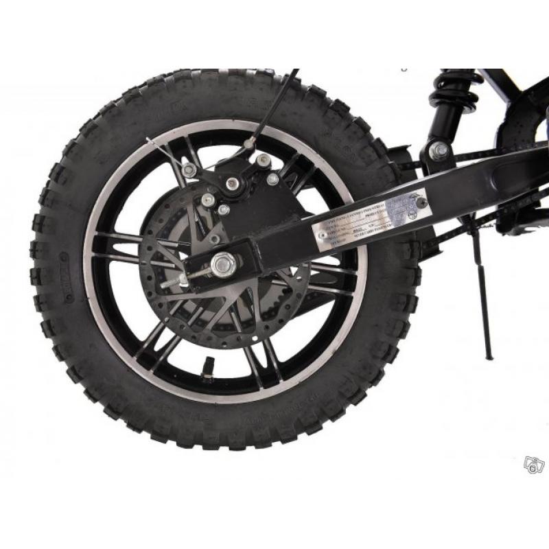 Mini Dirtbike 49cc svart med 10" hjul